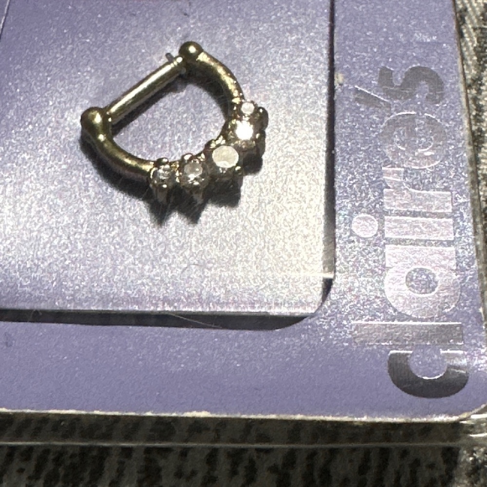 NIB septum clicker from Claires